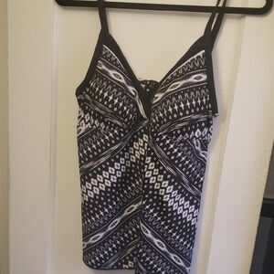 Black and White Patterned Camisole